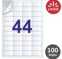 Etiquetas transparentes apli 12962, 48,5 x 25,4, l