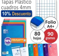 Cuadernos oxford tapas plástico tendencia, pack ah