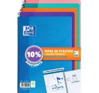 Cuadernos oxford tapas plástico tendencia, pack ah