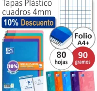 Cuadernos oxford tapas plástico tendencia, pack ah