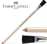 Lápiz goma faber-castell perfection con escobilla 