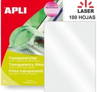 Transparencias impresora laser apli din a4 caja 10