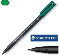 Permanente staedtler lumocolor s verde 313-5