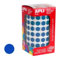 Gomets apli 4852, rollo circulos 10.5 mm azules