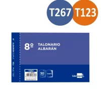 Talonarios t-123 albaranes 8ş octavo duplicado apa