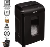 Fellowes 10m, destructora de papel, micropartícula