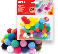 Pompones de colores apli 78 uds. - para manualidad