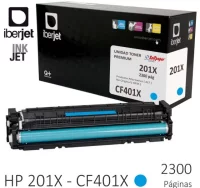 Toner compatible hp cf401x 201x cyan azul