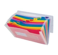 Carpeta clasificadora fuelle plástico colores spec