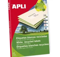 Etiquetas apli papel reciclado 105x148mm caja 100 