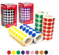Gomets apli 11479, rollo circulos 10.5 mm rosa