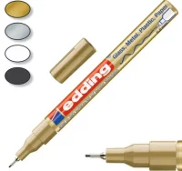 Rotulador permanente edding 780 metal oro plata bl