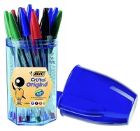 Bolígrafos bic cristal mega tubo 16+4 gratis surti