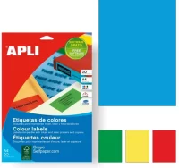 Pack 20 hojas adhesivas din a4 color azul apli 016