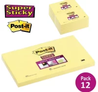 Notas post-it super sticky 655ss 76x127mm extra fu