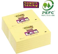 Notas post-it super sticky 655ss 76x127mm extra fu