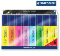 Rotuladores fluorescentes staedtler textsurfer 6+2