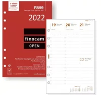 Recambio agenda finocam 599, semana vista, 6 talad