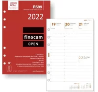 Recambio agenda finocam 599, semana vista, 6 talad