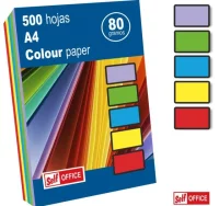 Papel din a4 colores vivos surtidos 500 hojas 80 g