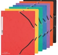 Carpeta gomas carton q-connect 31627 - negro