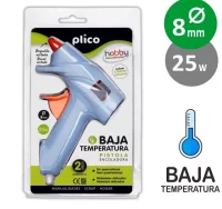 Pistola cola pegamento termofusible baja temperatu