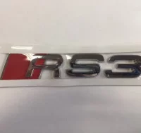 EMBLEMA LETRAS AUDI PLATEADAS RS3