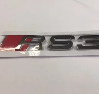 EMBLEMA LETRAS AUDI PLATEADAS RS3