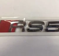 EMBLEMA LETRAS AUDI PLATEADAS RS5