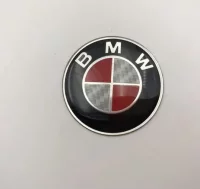 EMBLEMA BMW VOLANTE INSIGNIA ROJO BLANCO 45MM