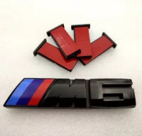 EMBLEMA PARRILLA BMW M6 NEGRO MODELO NUEVO P105.6