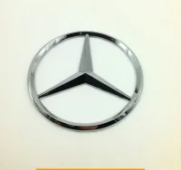 Logo Mercedes 90mm nuevo plata Ref: 1075