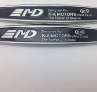 2 X EMBLEMAS KATERALES LOGO MD KIA MOTORS