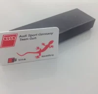 Emblema Placa AUDI QUATTRO LIZARD 8 x 5cm R. 1941