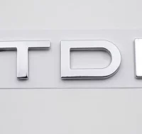 LETRAS TRASERAS AUDI TDI CROMADAS