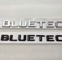 EMBLEMA TRASERO MERCEDES BLUETEC PLATA