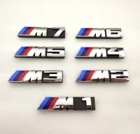 EMBLEMA PARRILLA BMW M3 PLATA MODELO NUEVO P104.3