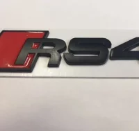 EMBLEMA LETRAS AUDI NEGRAS RS4