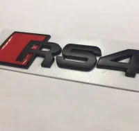 EMBLEMA LETRAS AUDI NEGRAS RS4