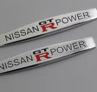 EMBLEMAS LOGO CROMADO NISSAN GTR POWER