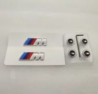 SET DE EMBLEMAS BMW M LATERALES 45MM CROMADOS