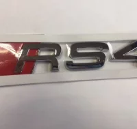 EMBLEMA LETRAS AUDI PLATEADAS RS4