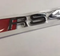 EMBLEMA LETRAS AUDI PLATEADAS RS4