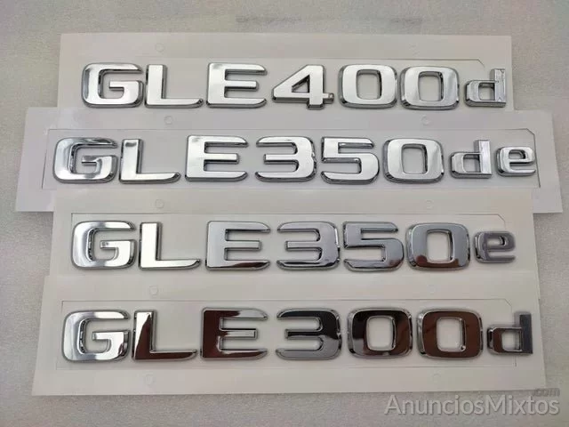 EMBLEMA TRASERO LETRAS MERCEDES CLASE GLE PLATA