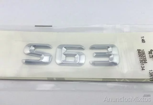 LETRAS TRASERAS CROMADAS MERCEDES CLASE S63