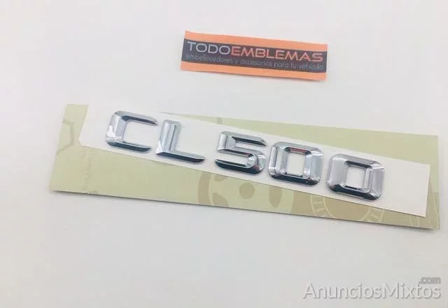 LETRAS TRASERO CROMADO MERCEDES CL500 CL 500