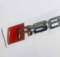 LETRAS TRASERAS AUDI RS8 CROMADAS