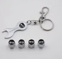 TAPONES MERCEDES ANTIRROBO + LLAVERO AMG VÁ