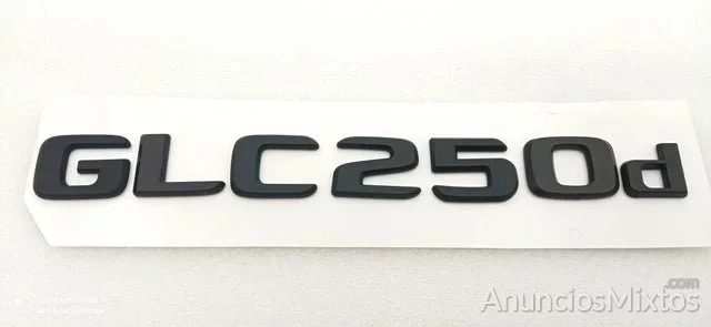 EMBLEMA LETRAS MERCEDES CLASE GLC GLC250d NEGRO
