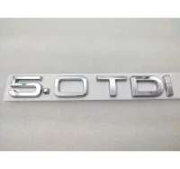 Emblema Logo AUDI 5.0 TDI plata Ref: 1398.8